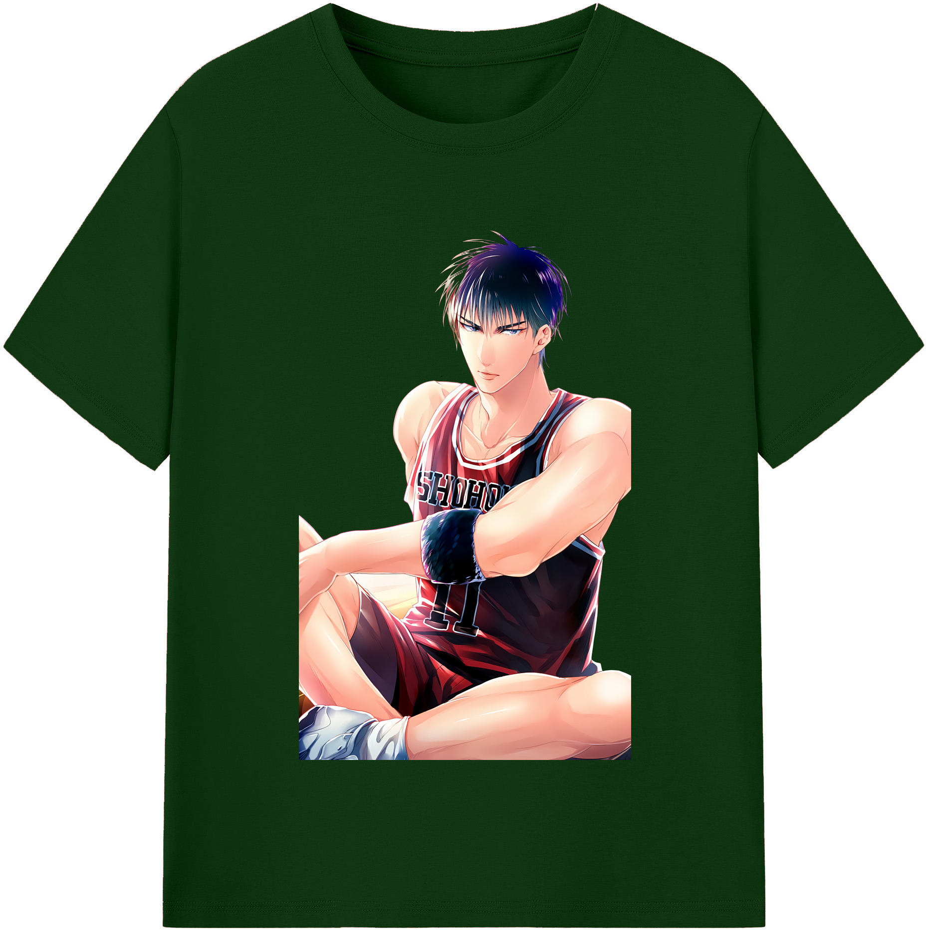SLAM DUNK／スラムダンク 綿100％半袖Tシャツ（フロントプリント）